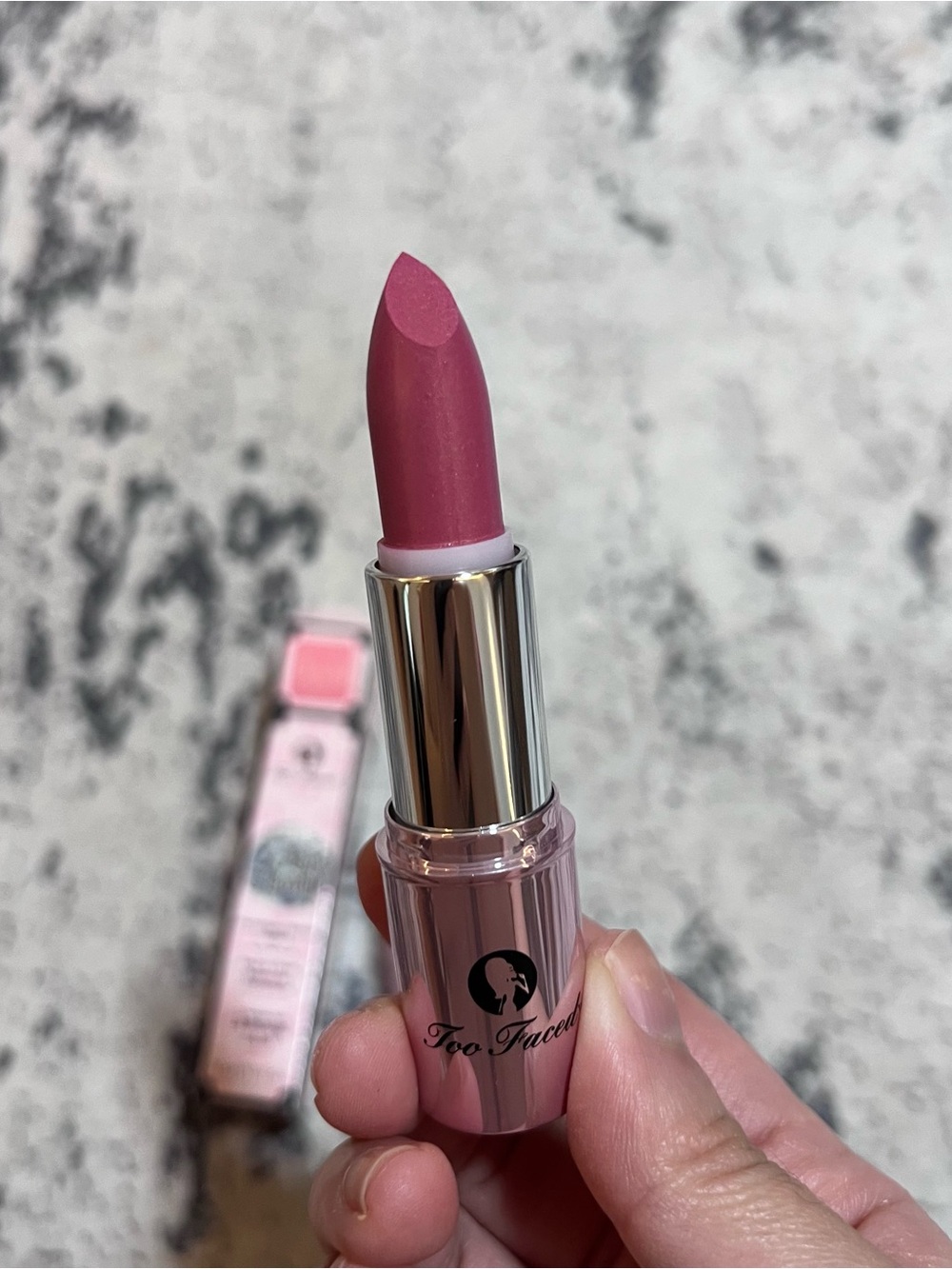 Too Faced Lip Of Luxury Champagne Essence Lipstick cupcake discontinued Aug sale